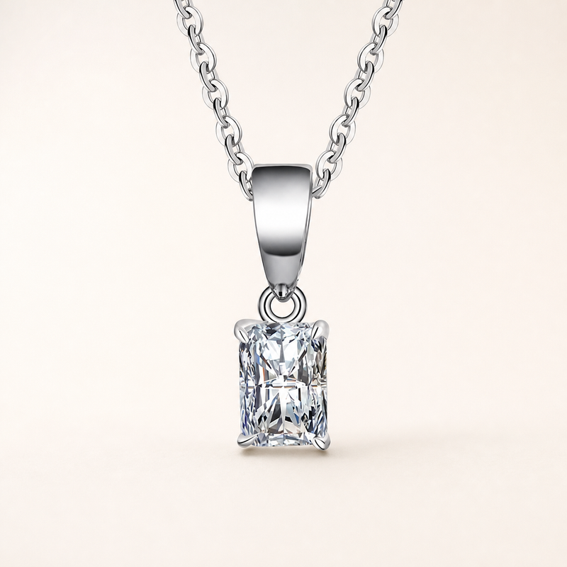 Prisme Necklace in Platinum Plated finish