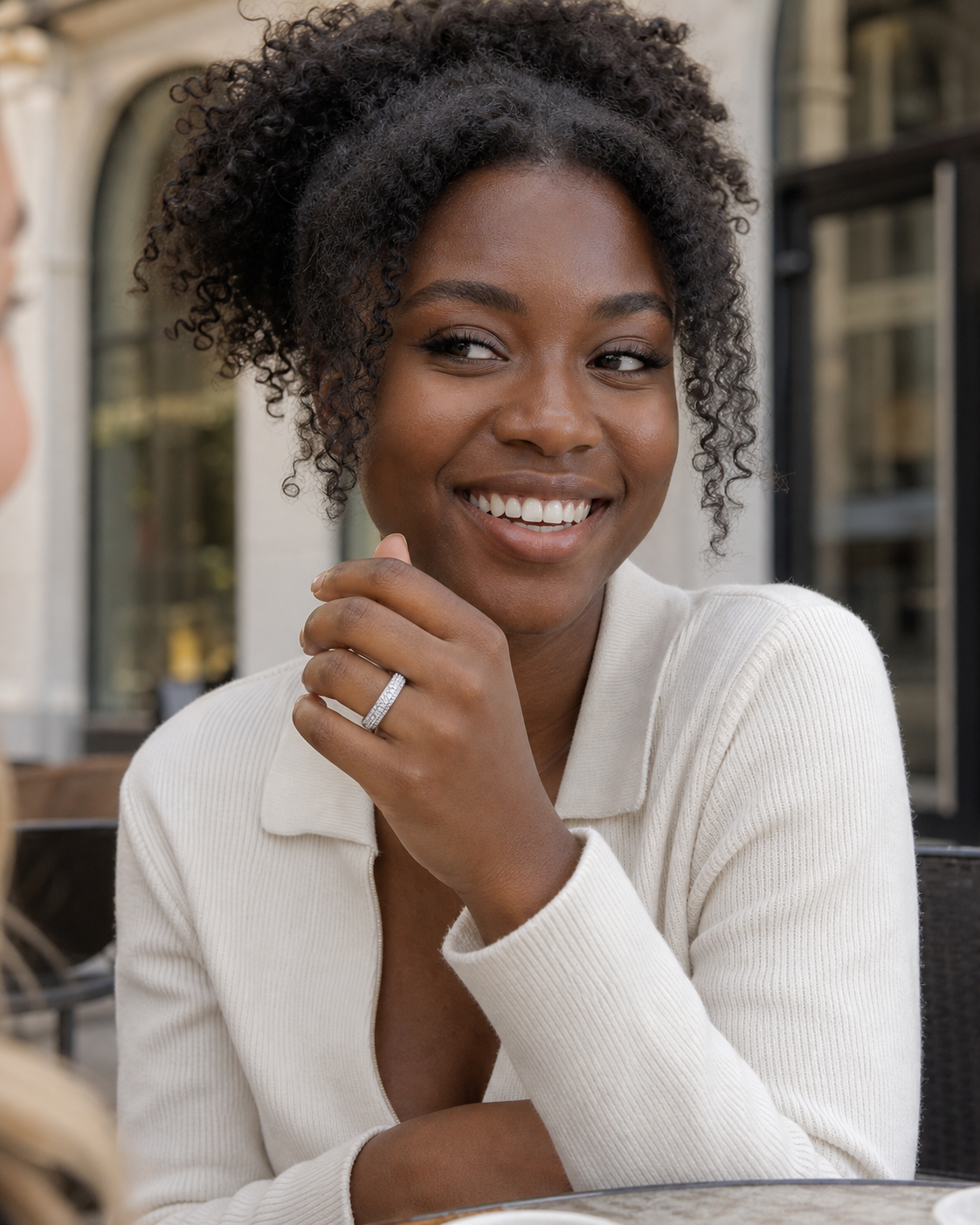 Majesté Ring styled for an everyday moment
