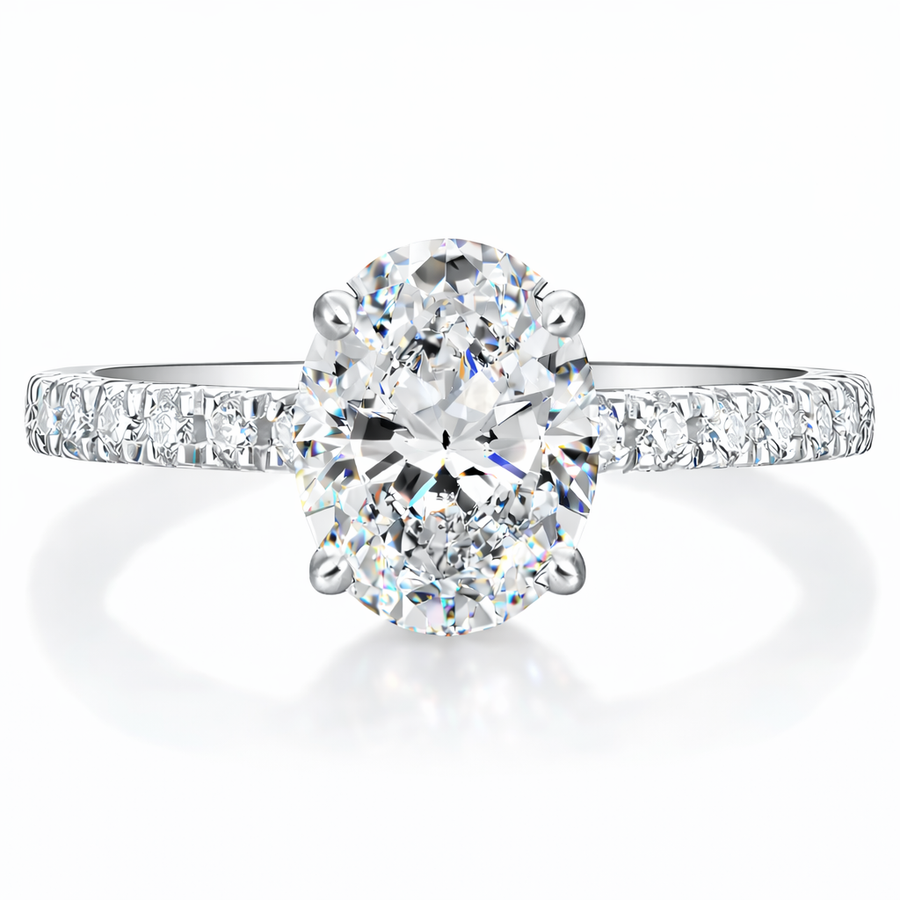 Ovale Diamant Ring