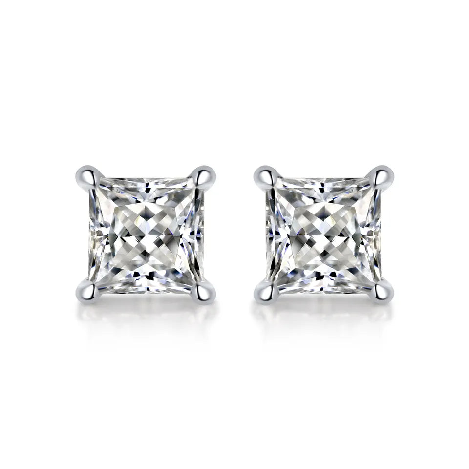 Princess Earrings (1.0 Carat)