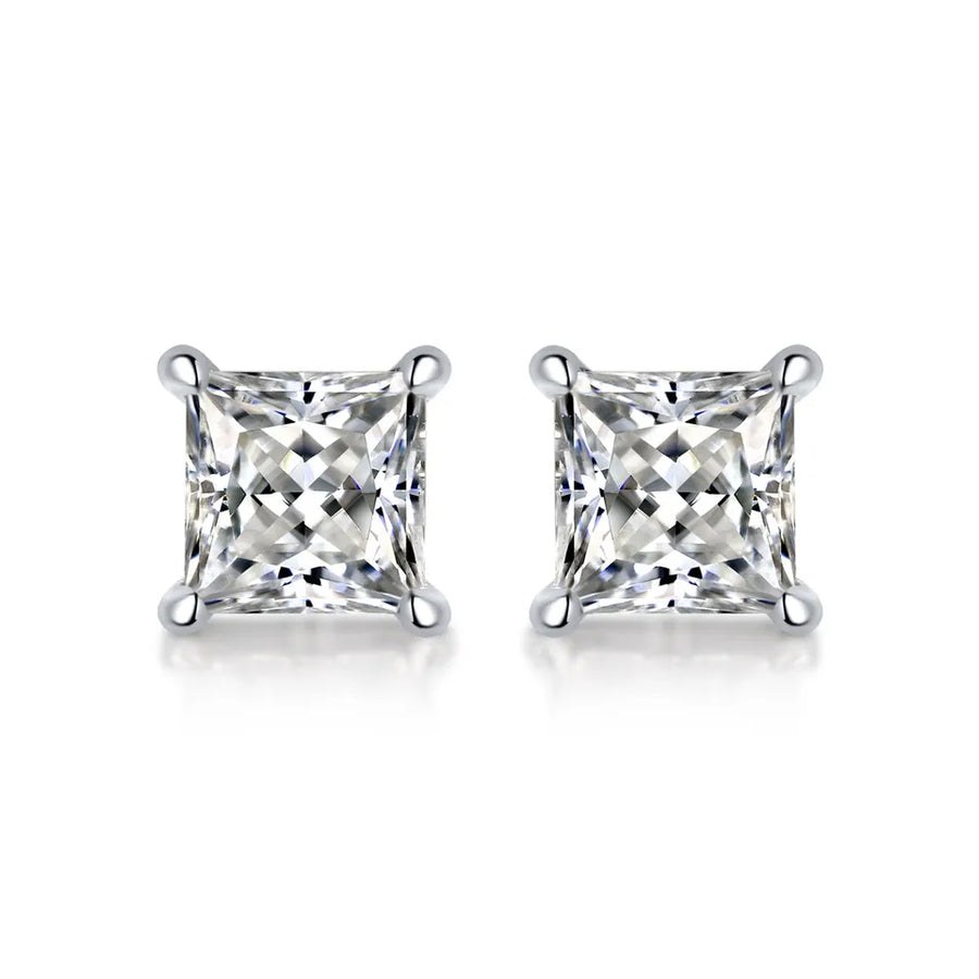 Princess Earrings (1.0 Carat)