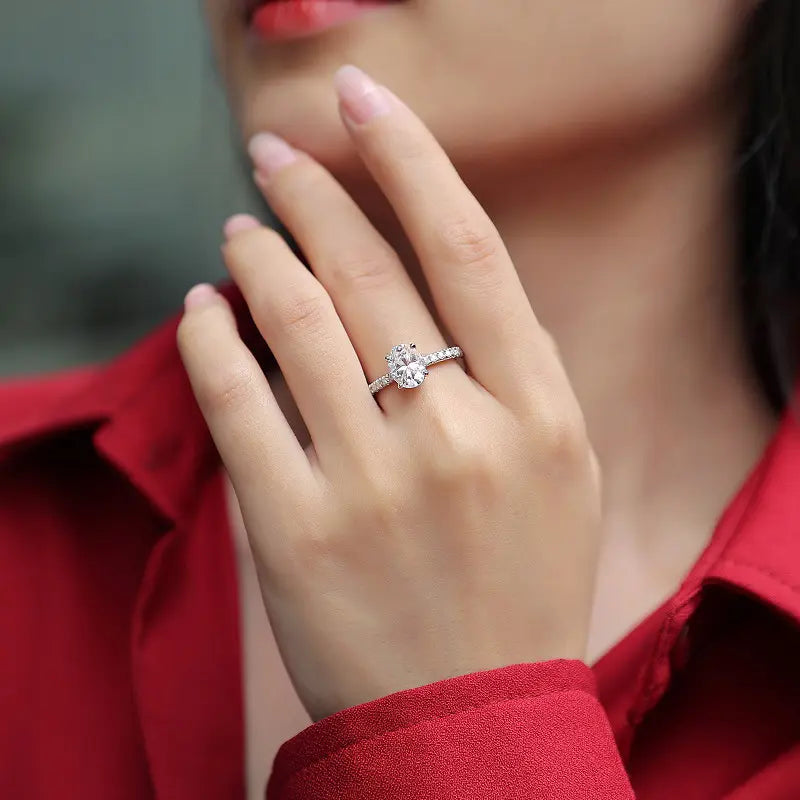 Ovale Diamant Ring