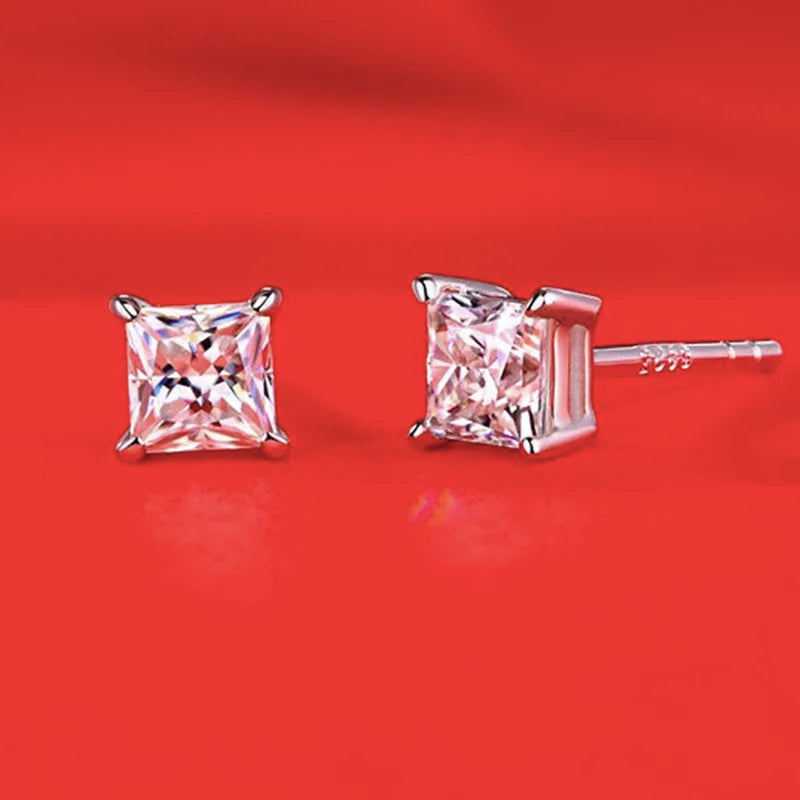 Princess Earrings (1.0 Carat)