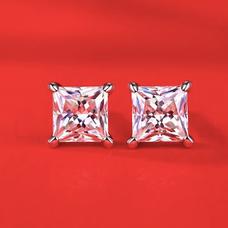 Princess Earrings (1.0 Carat)