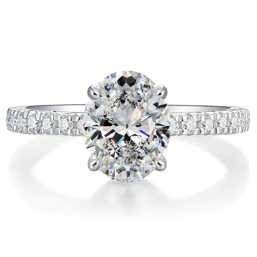 Ovale Diamant Ring