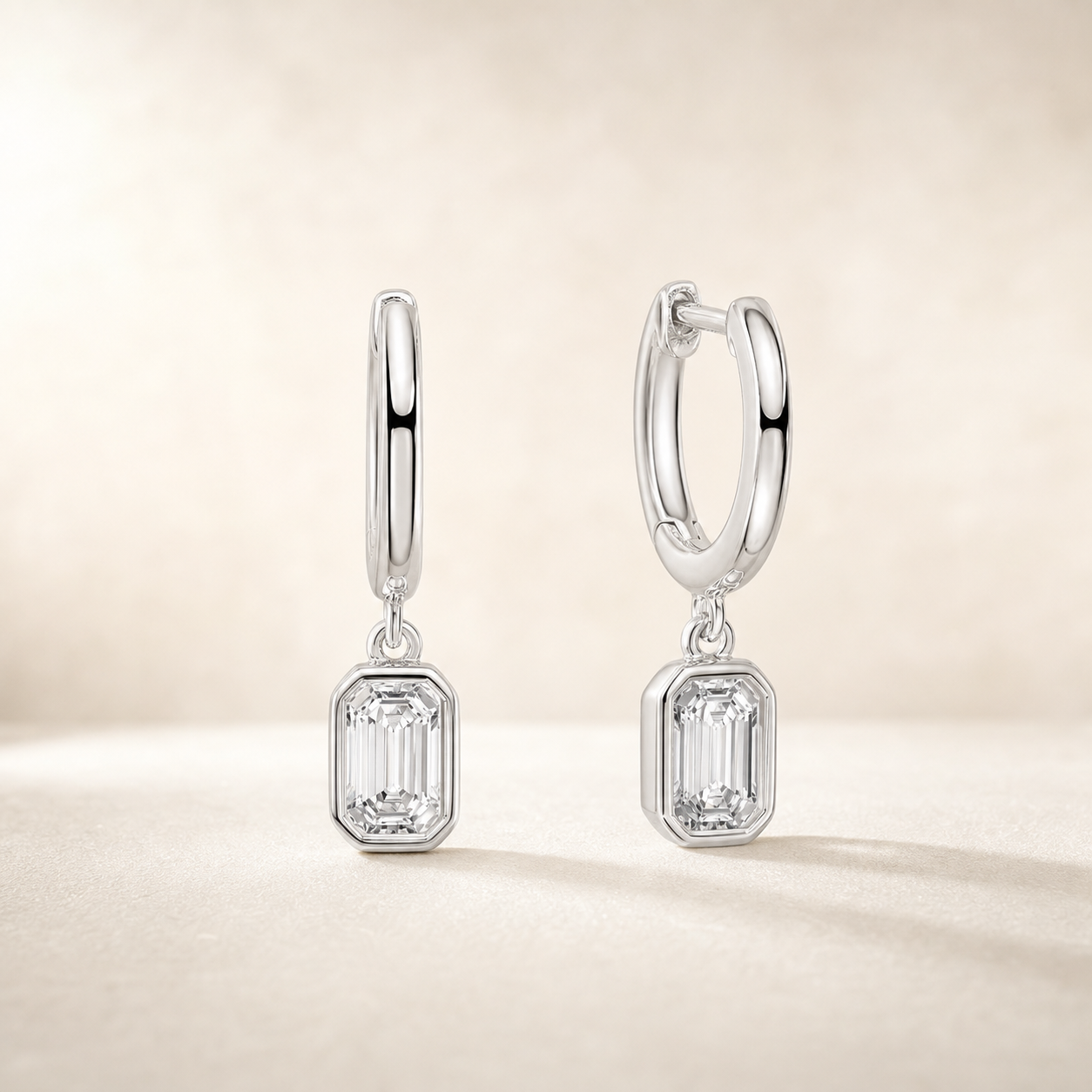 Reflet Earrings Platinum Plated
