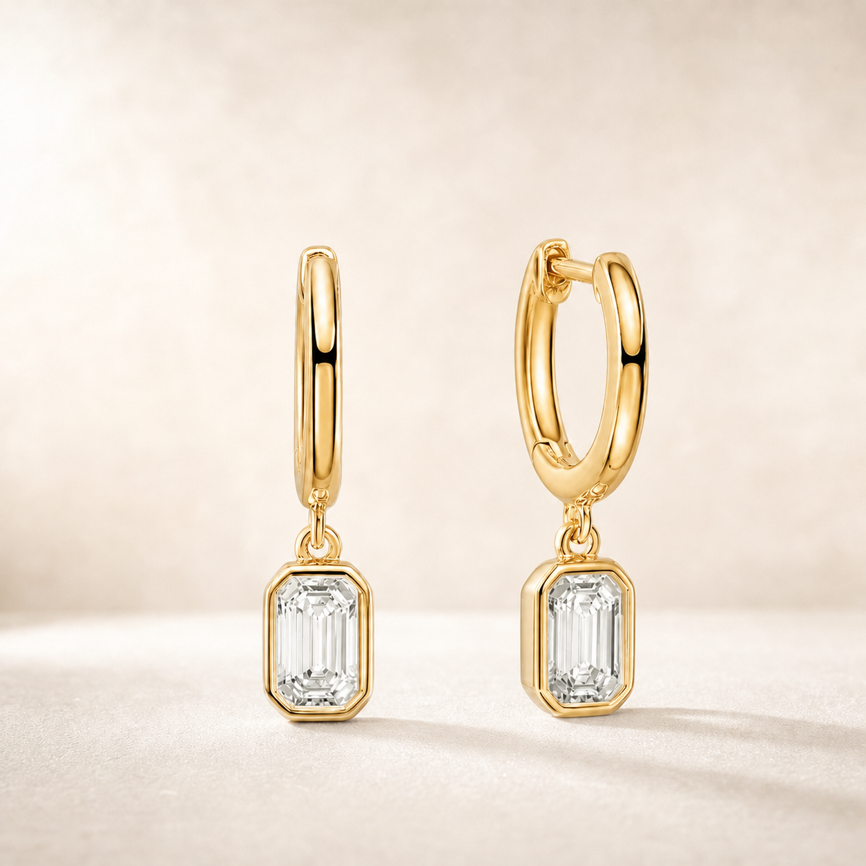 Reflet Earrings Gold Plated