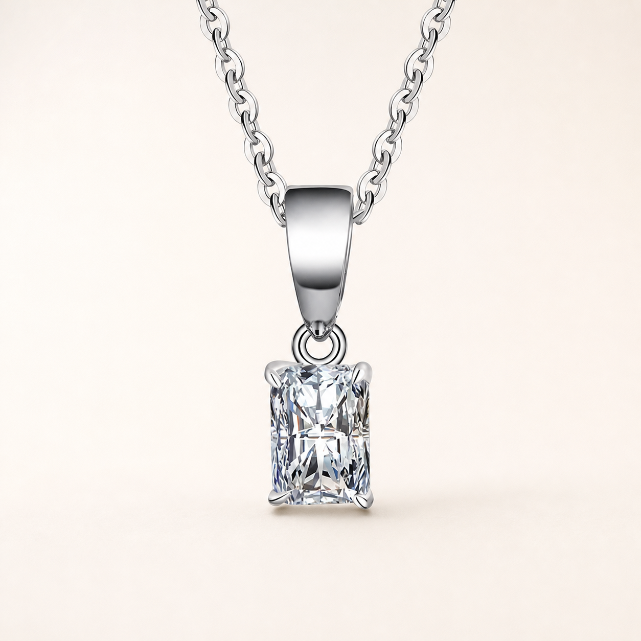 Prisme Necklace Platinum Plated