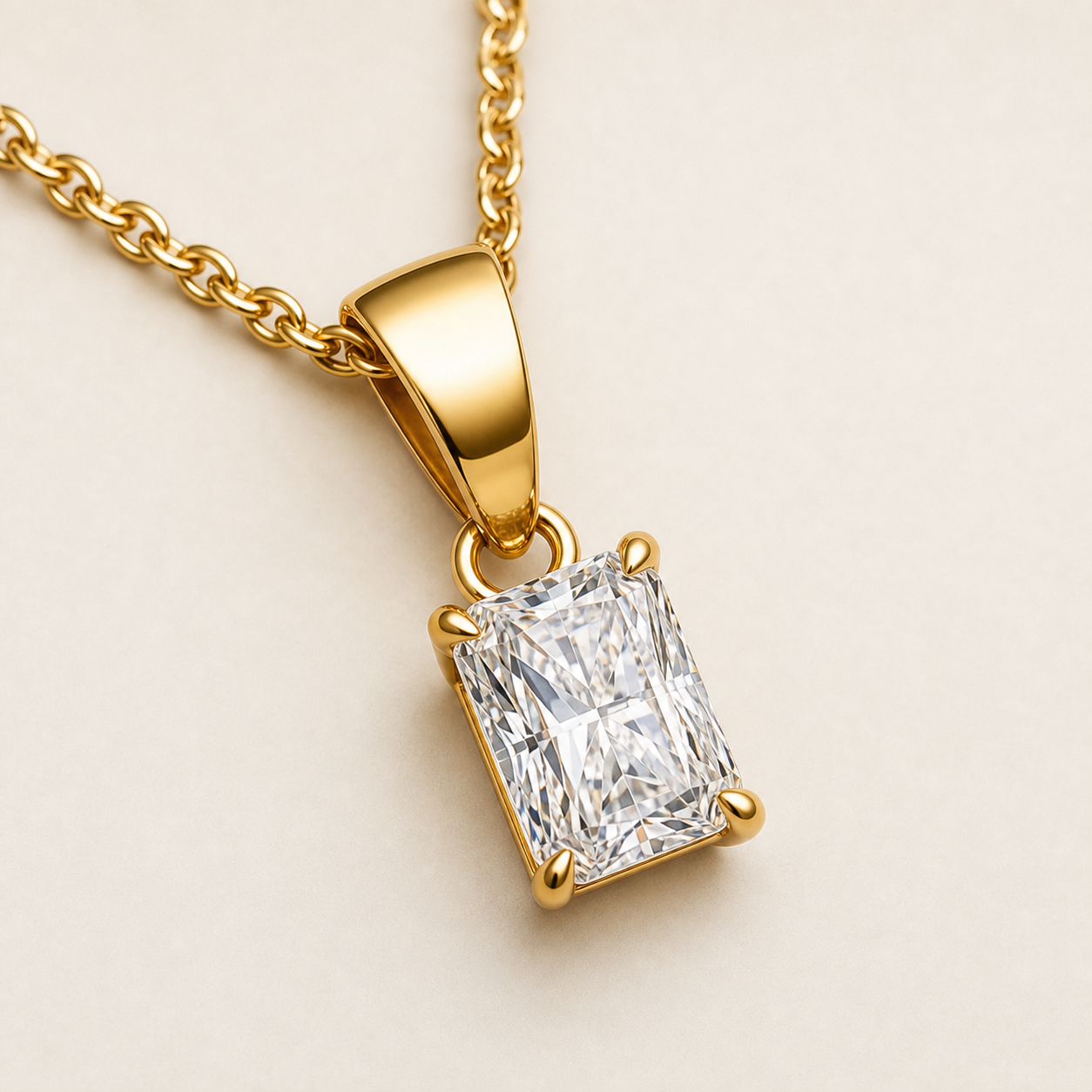 Prisme Necklace Gold Plated