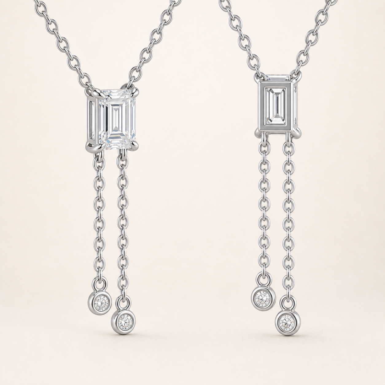 Close construction view of Sillage Necklace