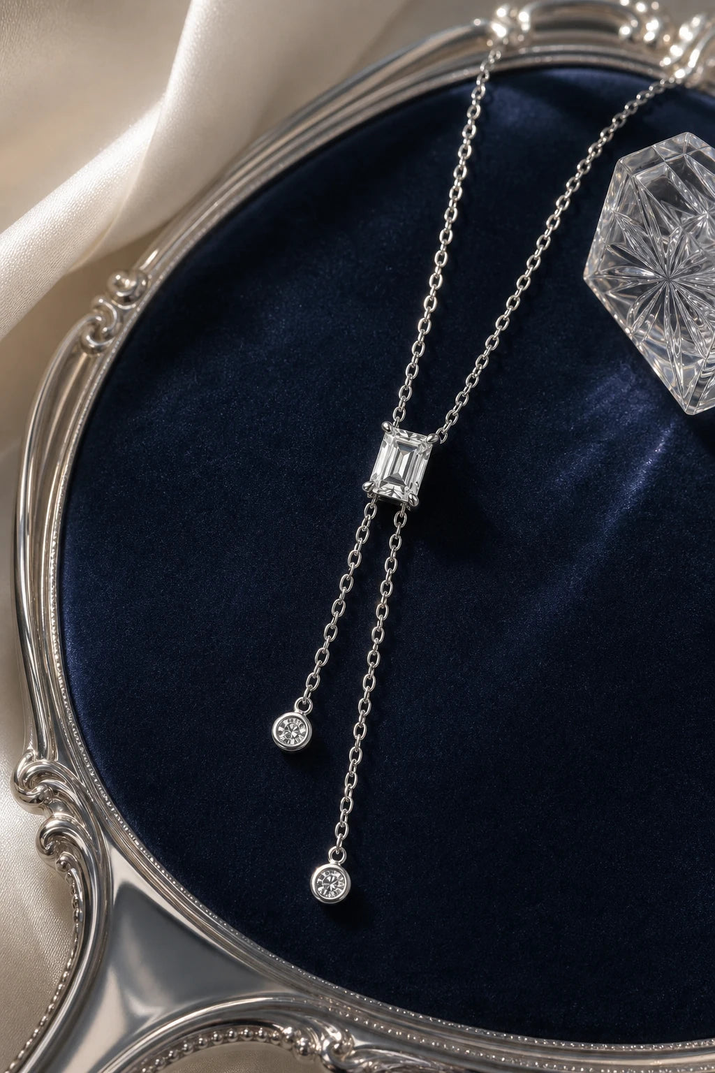 Sillage Necklace worn for a distinct occasion