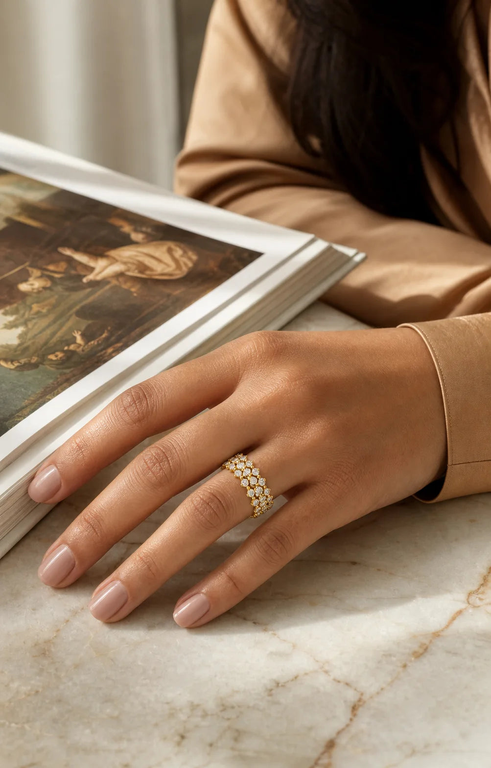 Dentelle Ring worn for a distinct occasion