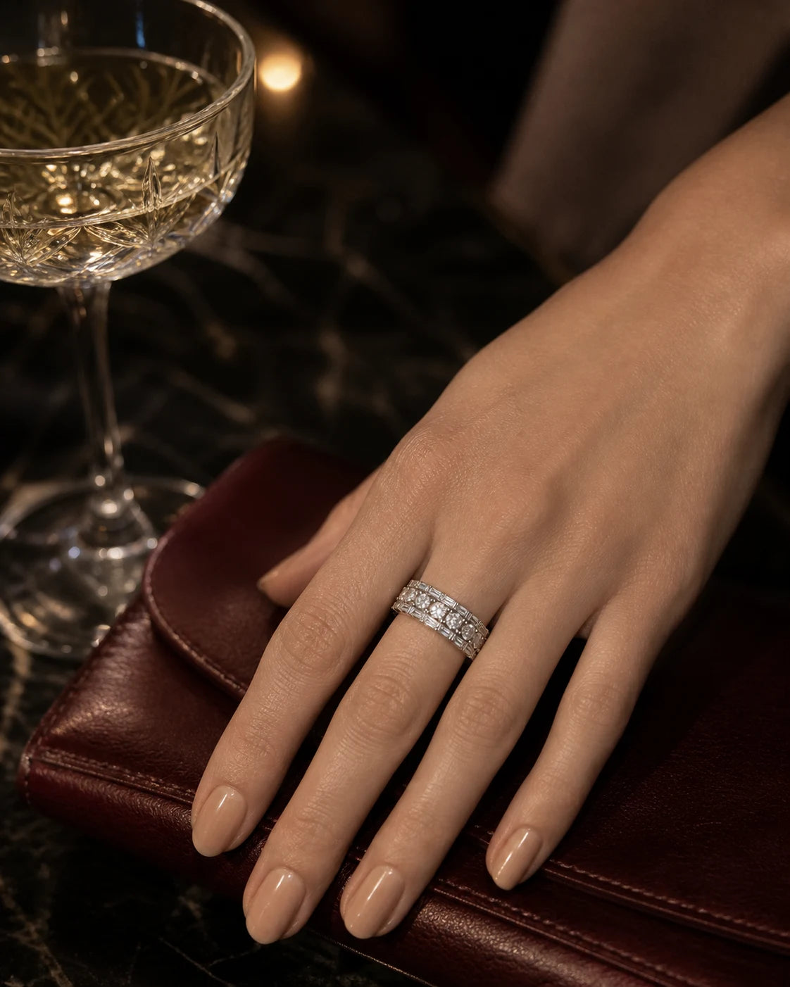 Mosaïque Ring worn for a distinct occasion