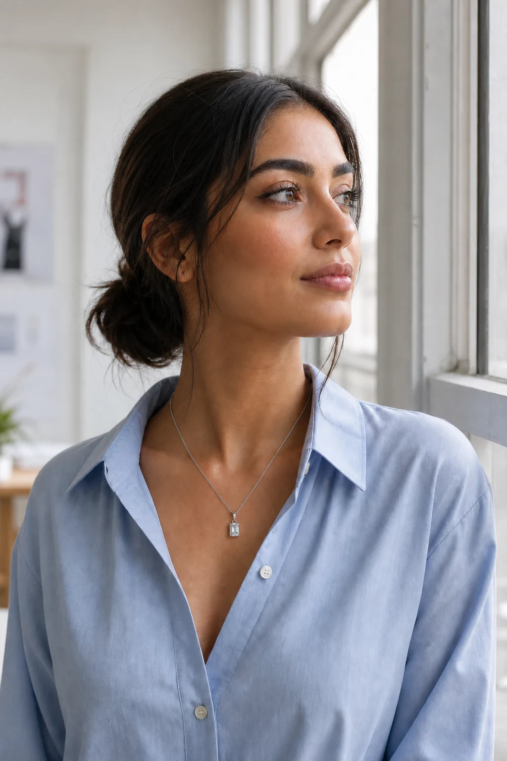 Prisme Necklace worn for a distinct occasion