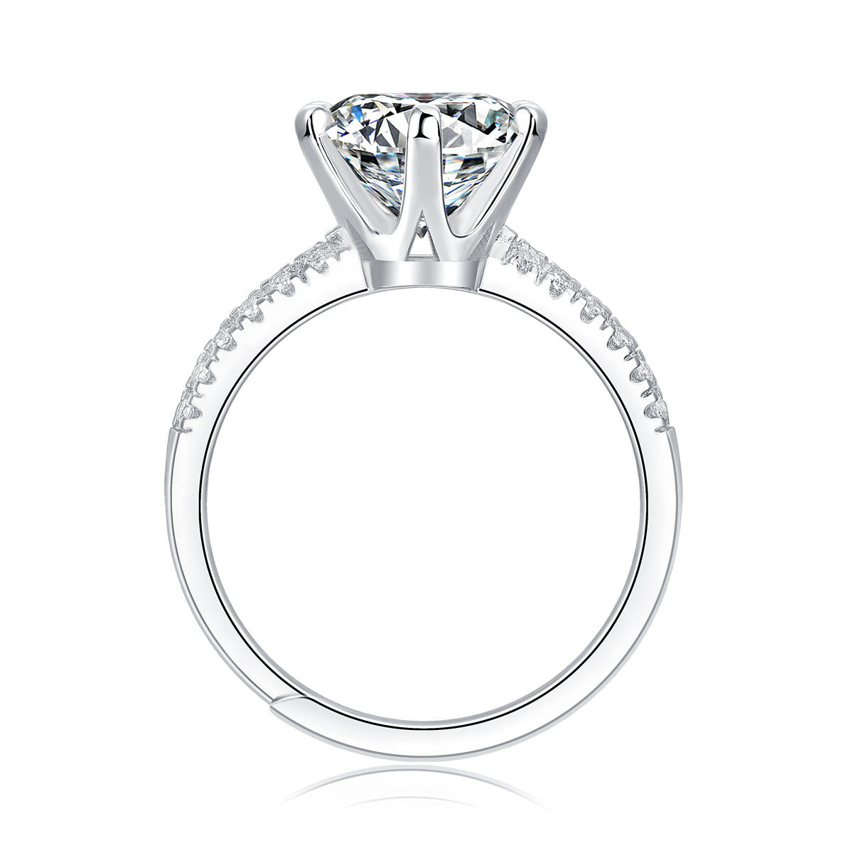 Clarté Royale — Ring mit fester Größe, Konstruktion von hinten und oben