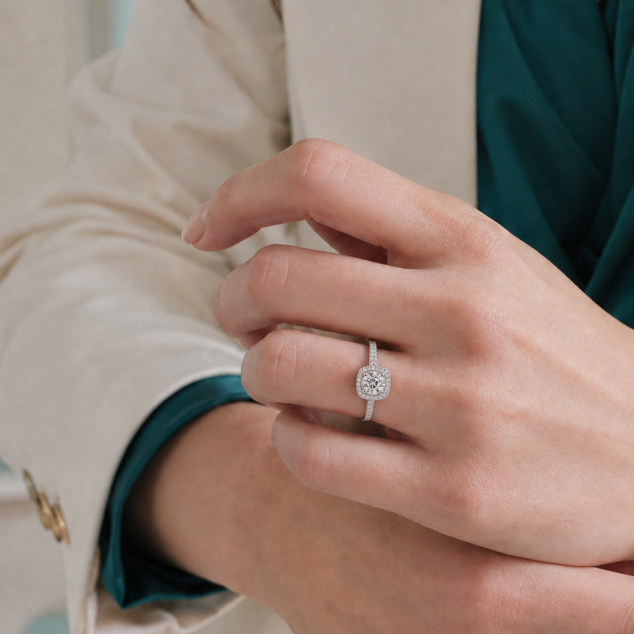 La Couronne-ring · 1 CT på hånden